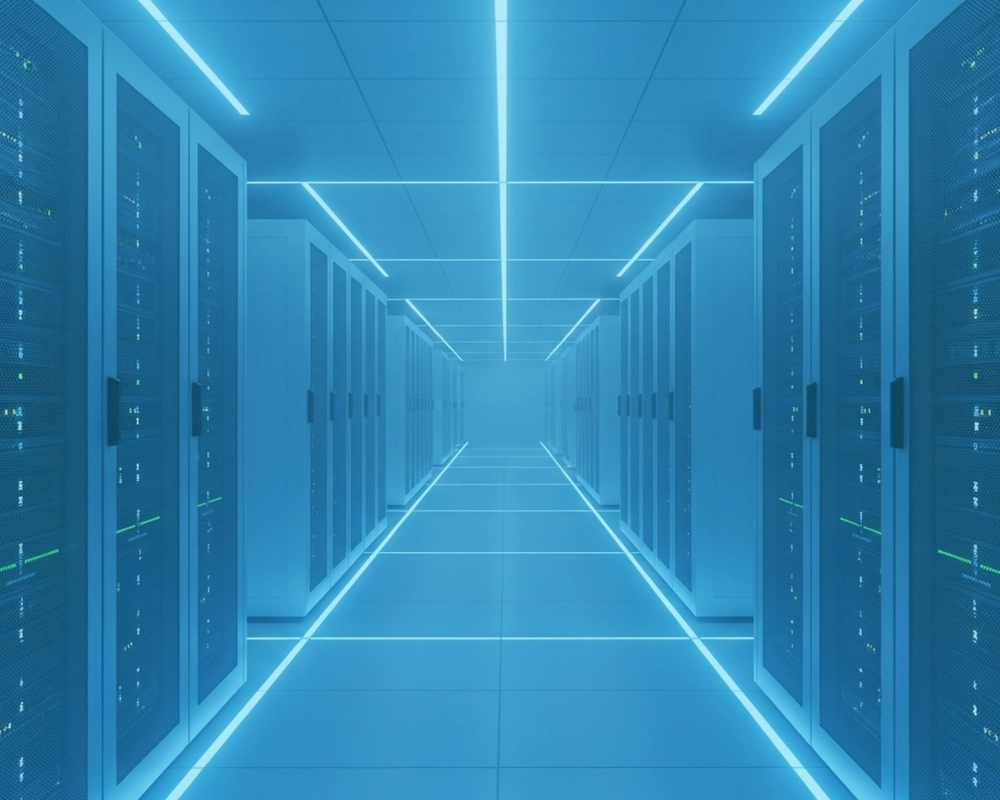 Serverraum in einem Rechenzentrum